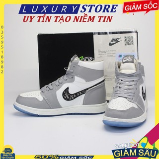 🔥giày thể thao sneaker 🔥Air Jordan panda JD xám cao cao cấp full box JIC3 luxury Stoer
