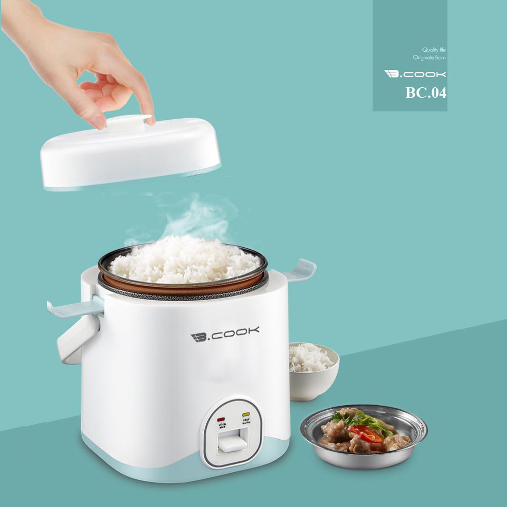 Nồi cơm điện mini đa năng Bohmann B.Cook BC04 dung tích 1.2 lít bảo hành 12 tháng