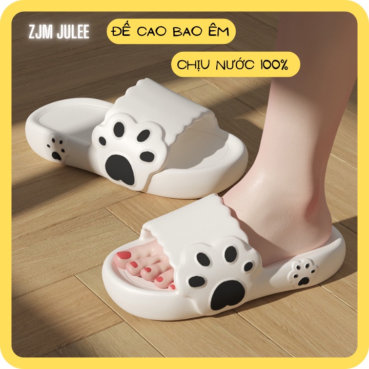 [Đế dày] Dép bánh mì nữ EVA đúc Chân gấu dễ thương 2022