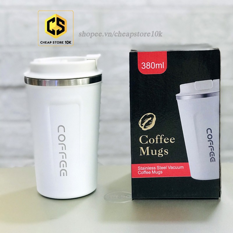 Cốc cà phê giữ nhiệt Coffee Holic 380m-500ml, ly giữ nhiệt, cheapstore10k