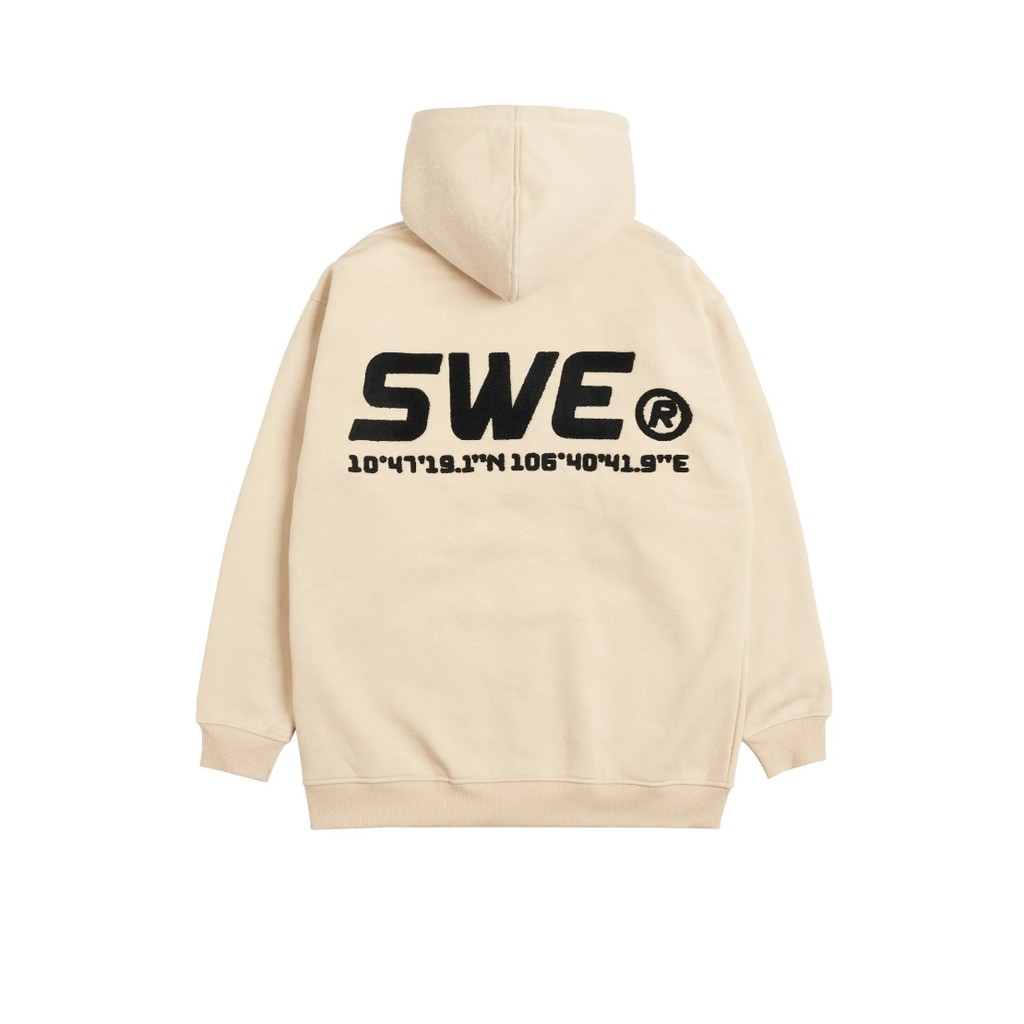 ÁO HOODIE BASIC ZIP KEM/ĐEN | BigBuy360 - bigbuy360.vn