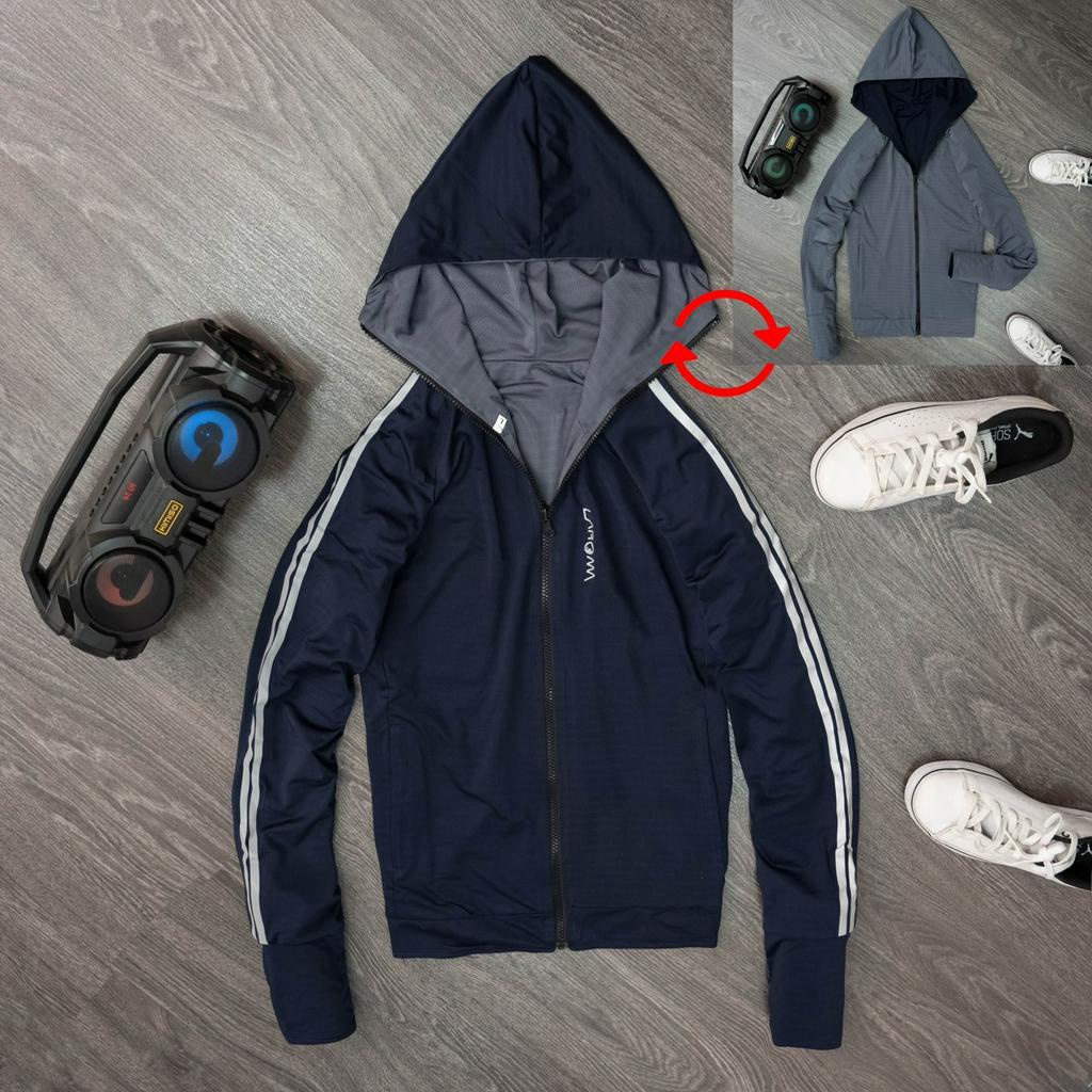 Áo chống nắng 2 lớp mặc cả 2 mặt nam nữ 2023, dày dặn cao cấp thấm hút mồ hôi, chống tia uv. REMMY