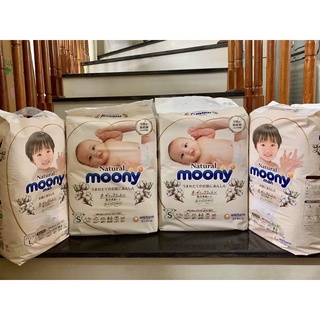 [combo 2]Bỉm Moony Natural💝FREESHIP💝 Moony Natural Nội Địa Chính Hãng - Bỉm Moony Dán/Quần Đủ Size NB63/S58/M48/L36/XL32