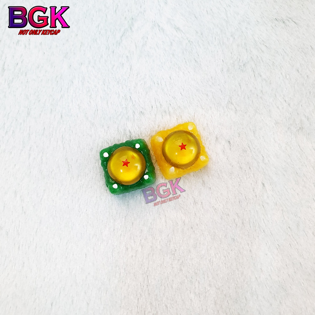Nút bàn phím keycap Artisan Hình Viên Ngọc Rồng Bằng Cast Resin Đổ Từng Lớp Xuyên LED