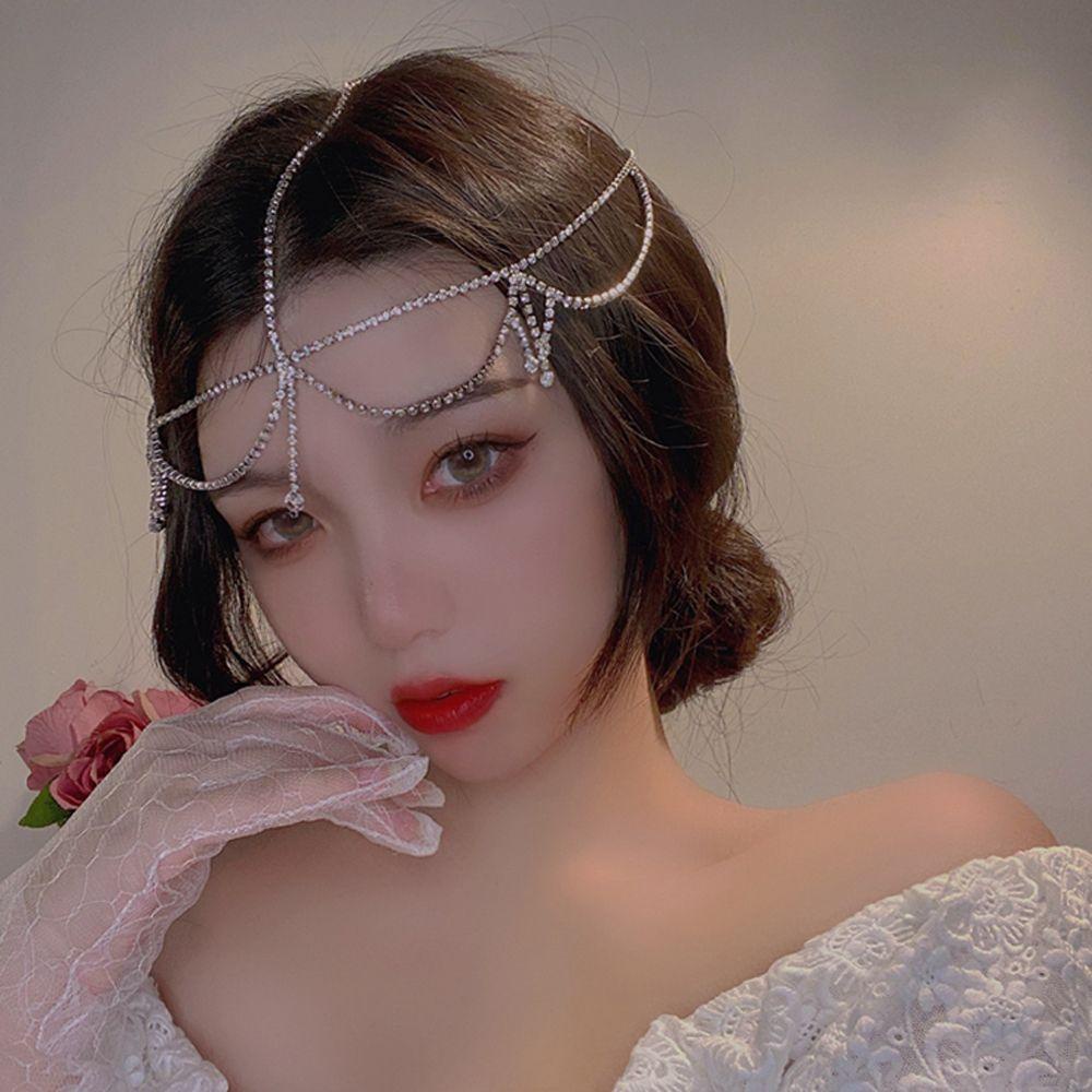 Băng Đô Cài Tóc Dạng Chuỗi Tua Rua Thanh Lịch Cho Nữ|Khăn Quàng Cổ Phong Cách Hàn Quốc