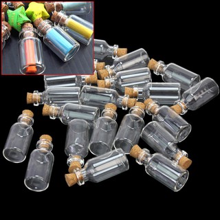 Bộ 20 Lọ Thủy Tinh Rỗng Cao Cấp 5Ml Nút Bần Tiện Dụng