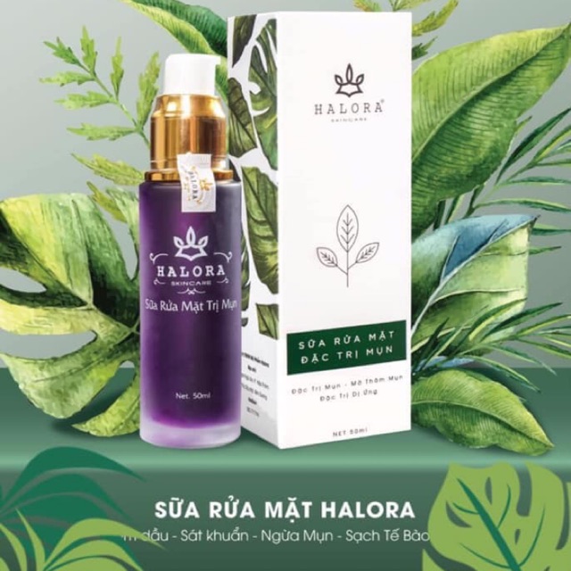 sữa rửa mặt halora