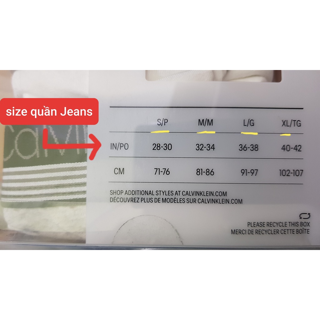 Chính hãng Mỹ - CK.B03 S,M,L Quần lót nam CK Calvin Klein tam giác Brief