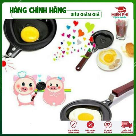 FREESHIP - LOẠI 1 Chảo chiên trứng mini 12cm Chảo chống dính rán trứng phồng - Gia Dụng Thông Minh