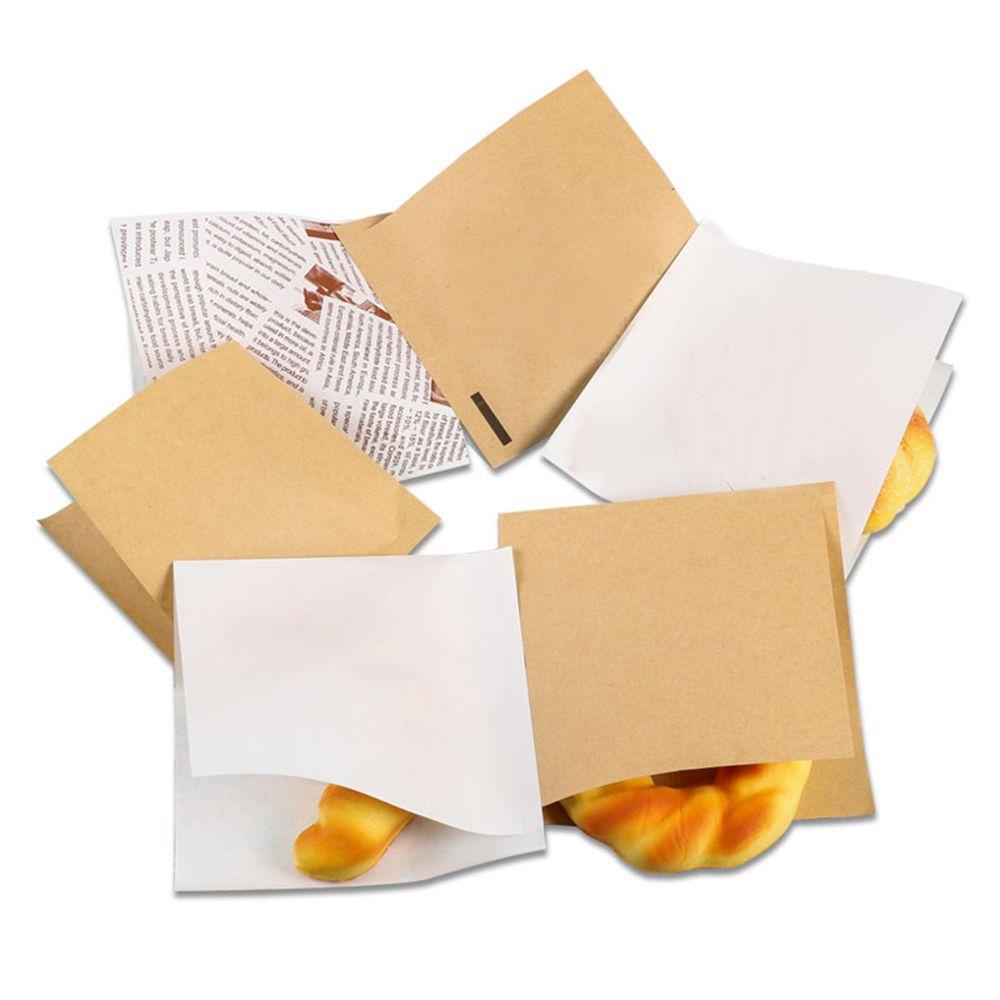 Set 100 Túi Giấy Đựng Bánh Donut Chống Thấm Dầu