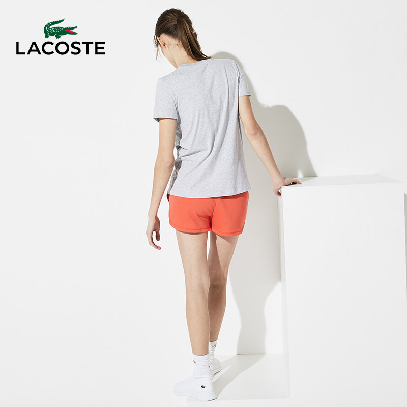 Lacoste French crocodile Ole women's tennis letters printed short-sleeved T-shirt women outlets|TF3450