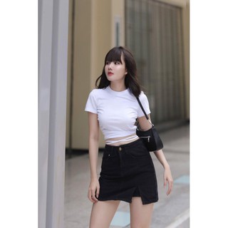 Áo kiểu cuốn dây hở lưng