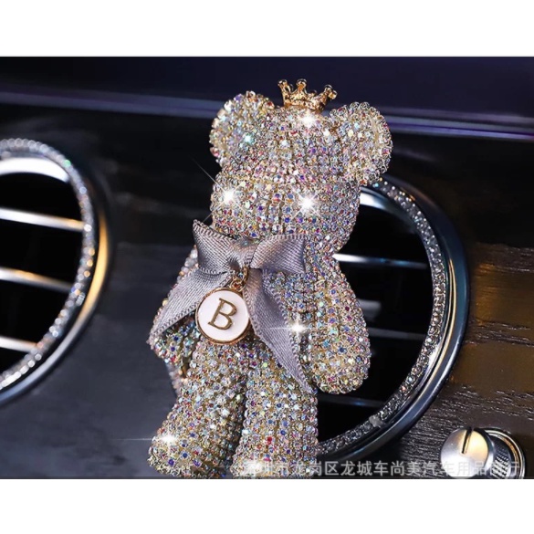 Nước hoa, sáp thơm cài cửa gió điều hoà ô tô hình gấu cute