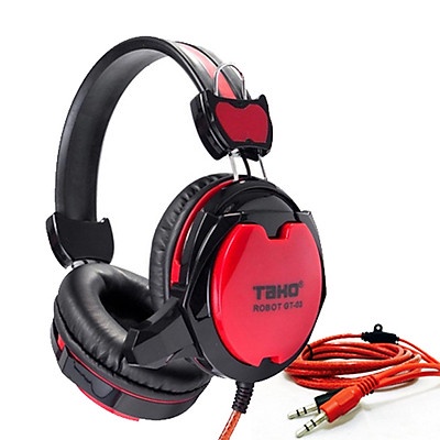 Tai Nghe Gaming trùm kín tai Tako GT- 03 ( Đỏ)- Tai Phone Âm Thanh Cực Chất Khi Chơi Game