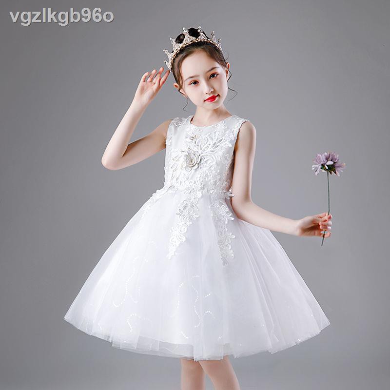 quần bò bé gái✒✶▩2021 New Princess Dress Girls Puffy Yarn Wedding Flower Girl Little Váy Dạ hội Vest mùa hè