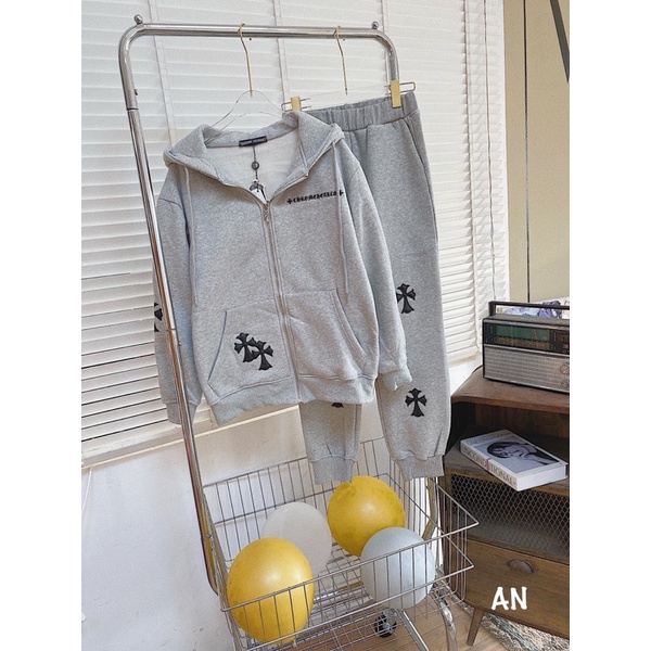 Set bộ nỉ CH kéo khoá hàng QC cao cấp