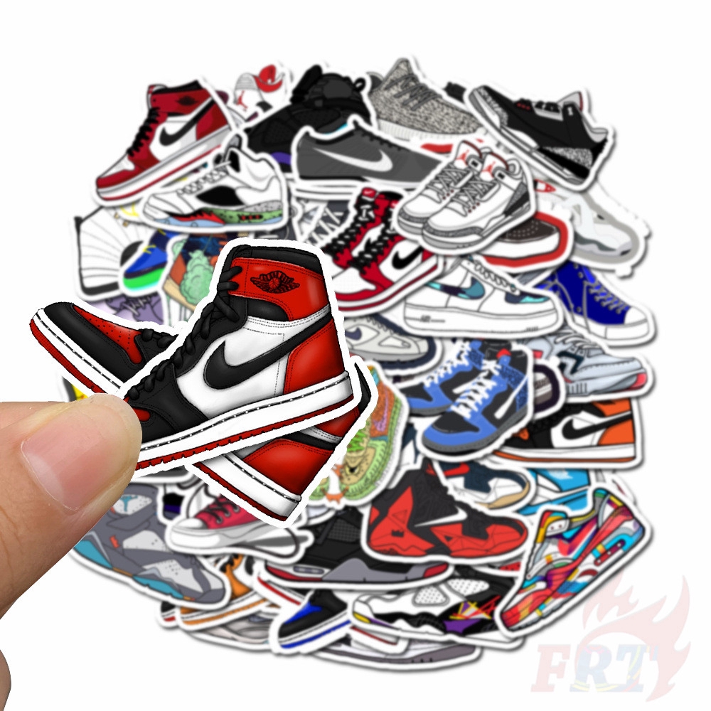 ❉ Sports Shoes - Fashion Brand Series 01 Stickers ❉ 50Pcs/Set DIY Luggage Laptop Skateboard Doodle Stickers