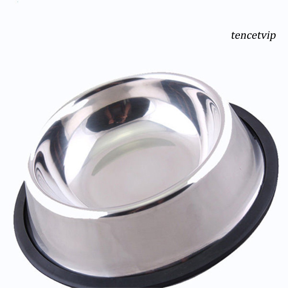 Bát đựng thức ăn dành cho thú cưng bằng thép không gỉ chống trượt sử dụng tiện lợi