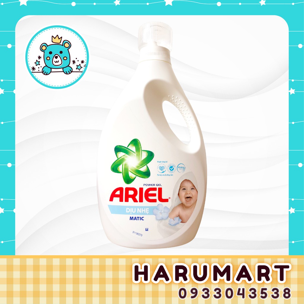 Nước Giặt Ariel Dịu Nhẹ Cho Da Nhạy Cảm Dạng Chai (2.4kg/Chai)