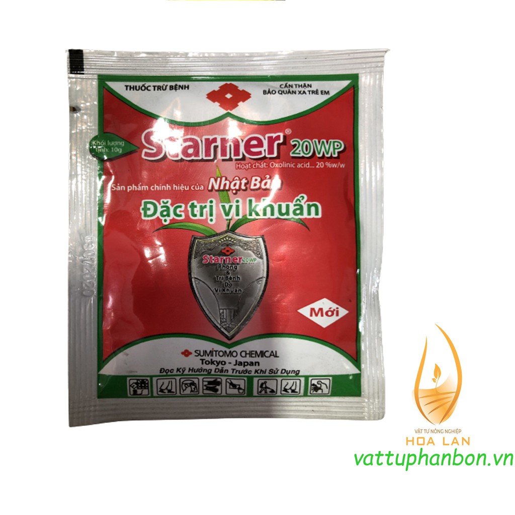 THUỐC TRỪ BỆNH STARNER 20WP ĐẶC TRỊ VI KHUẨN - #540# 10g