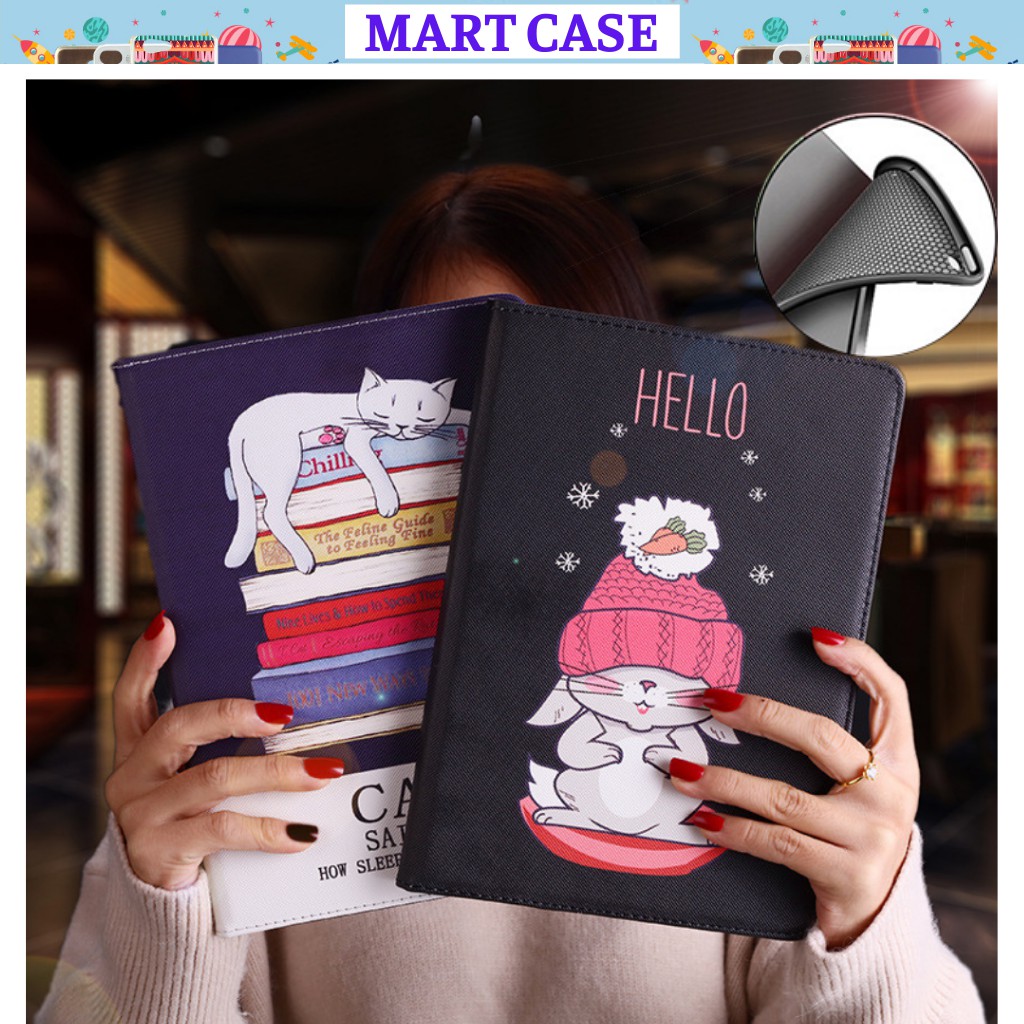 Ốp ipad silicon hình CAT ngộ nghĩnh ốp ipad Air 4/Pro 11''/9.7/10.5/10.2 gen 7/8...MART CASE