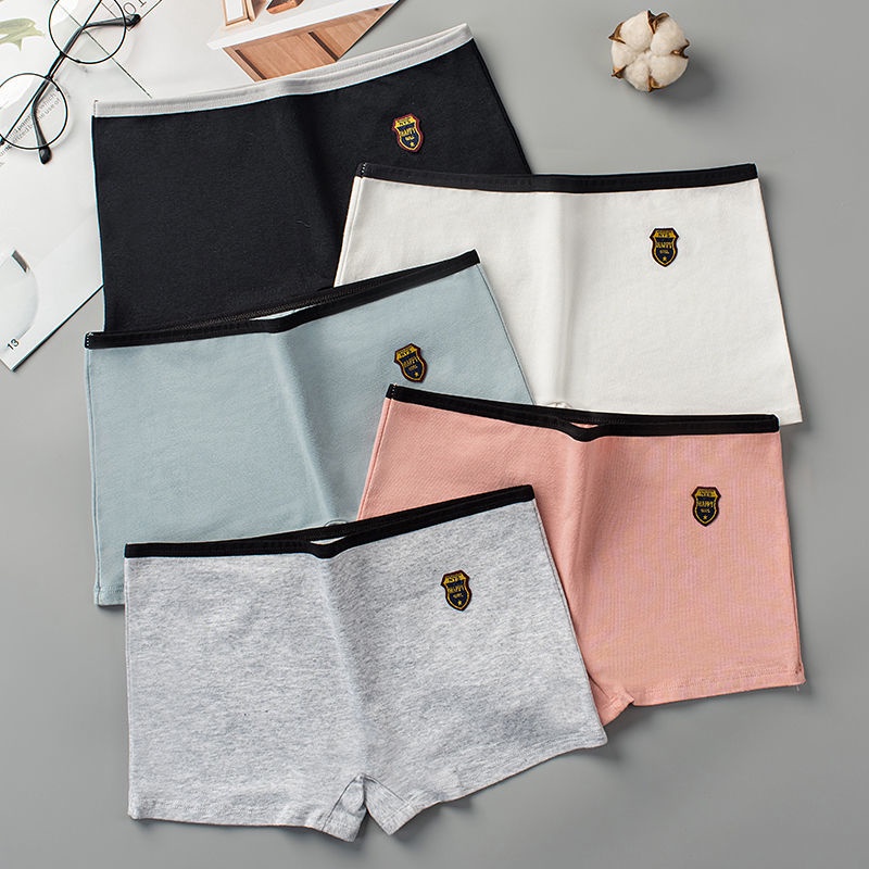 Quần Lót Boxer Cotton Thoáng Khí Kháng Khuẩn Không Có Mông Cho Bé Gái