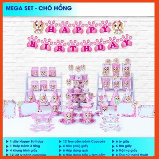 Sét Mega trang trí sinh nhật giá tốt hàng chất