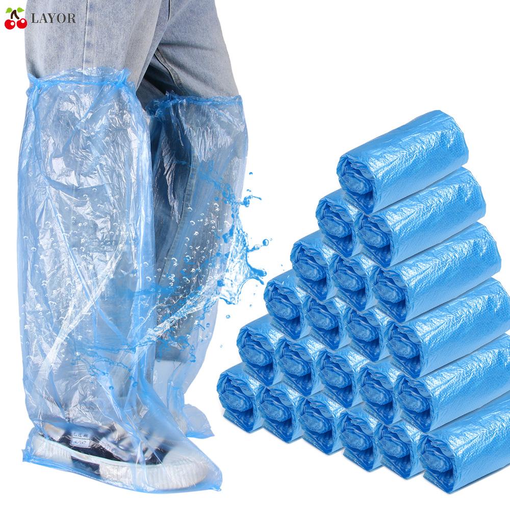 Set 1/5/10 Cặp Bọc Giày Đi Mưa Chống Nước Chống Trượt Sử Dụng Một Lần