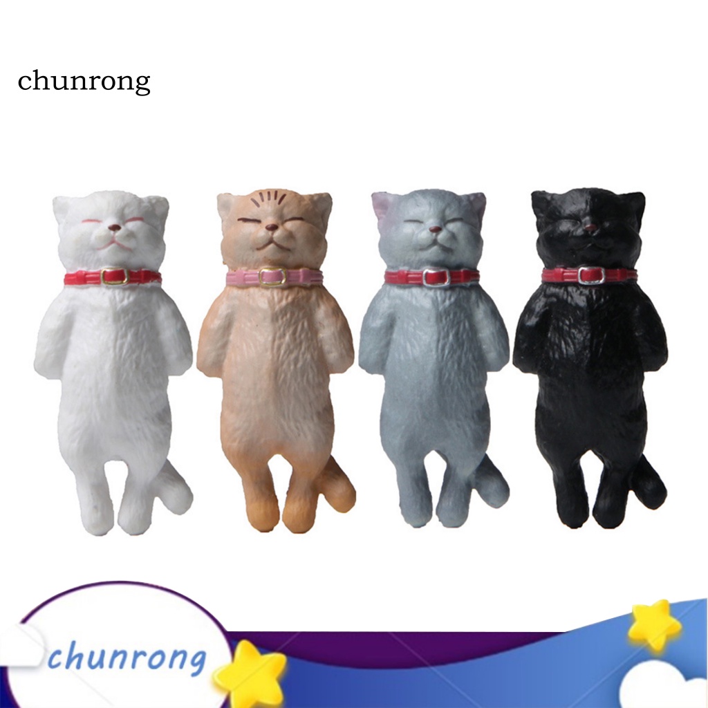 Cr Set 4 Mô Hình Chú Mèo Đang Ngủ Đáng Yêu