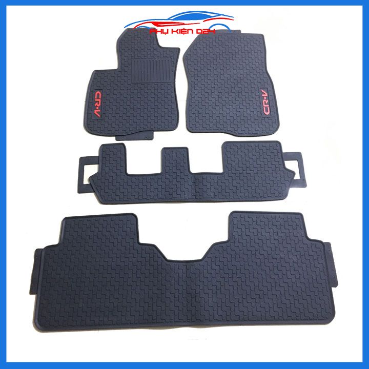 Thảm lót sàn cao su cho xe CRV, CR-V 2018-2019-2020-2021-2022-2023 chuẩn theo xe chịu lực tốt