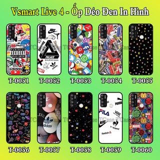 Ốp lưng Vsmart Live 4 dẻo đen in hình nhiều mẫu