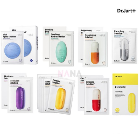 (Hàng Mới Về) 1 Mặt Nạ Dưỡng Da Dr.Jart + 11 Loại Tùy Chọn