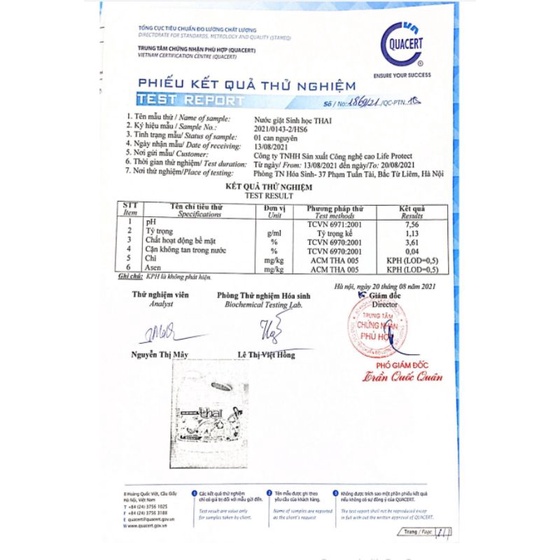 Nước Giặt Sinh Học THAI Khử Mùi Ẩm Mốc, Can 3,6L Màu Vàng Hương Nước Hoa