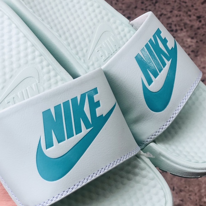 Dép unisex 𝐍𝐈𝐊𝐄 ❤️FREESHIP + Hộp❤️ dép quai ngang thể thao nam nữ mk in 𝐍𝐈𝐊𝐄-𝐁𝐚𝐧𝐚𝐬𝐬𝐢,xanh-mint
