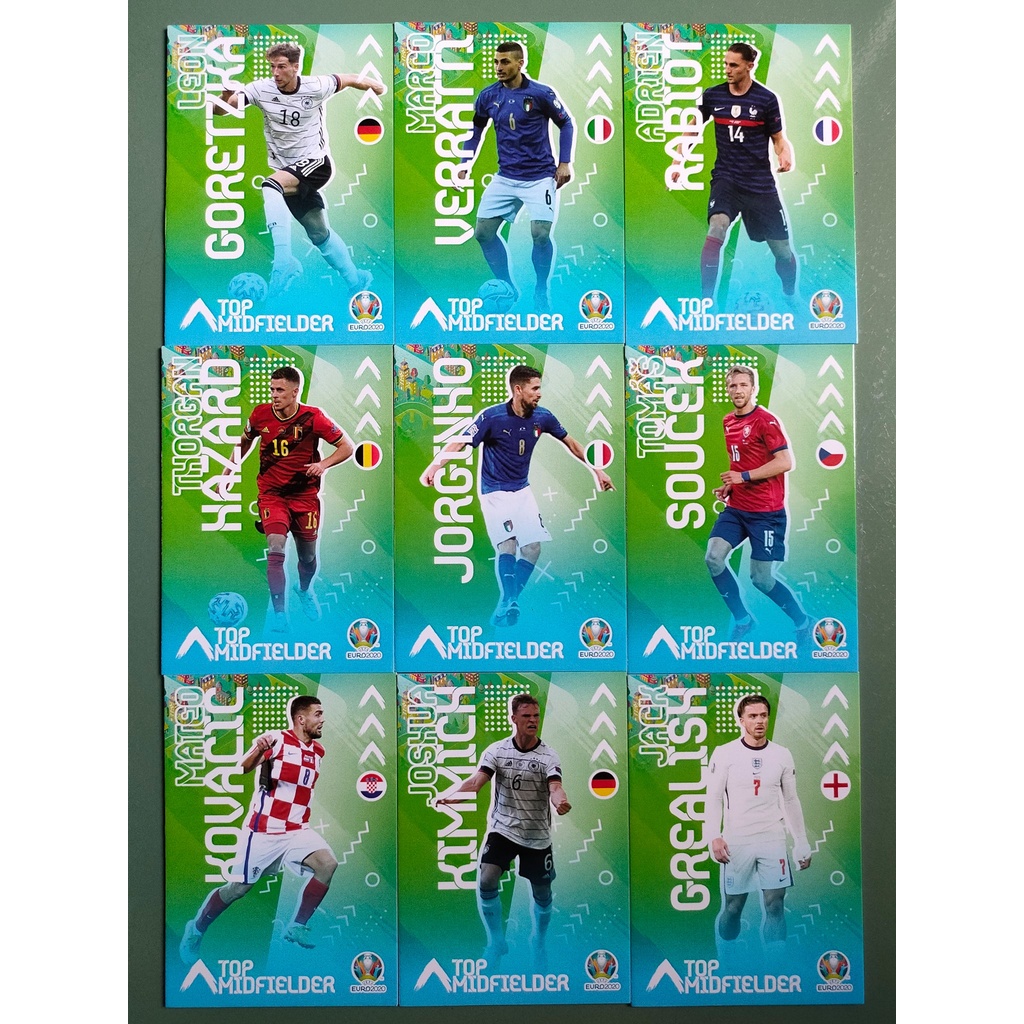 Thẻ SKY EURO 20 TOP MIDFIELDER | Jack Grealish Rabiot Marco Verratti Kimmich Kovacic Soucek Jorginho Hazard Goretzka