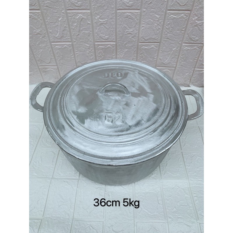 nồi gang đúc số 62 miệng 36cm 5kg