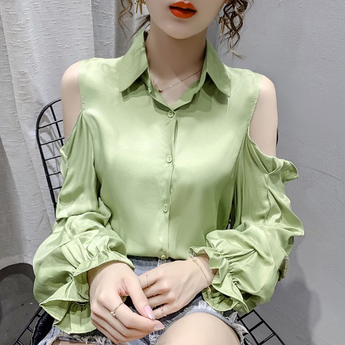 Áo Kiểu Tay Phồng Hở Vai Thời Trang Mùa Thu Hàn Quốc 2020 | BigBuy360 - bigbuy360.vn