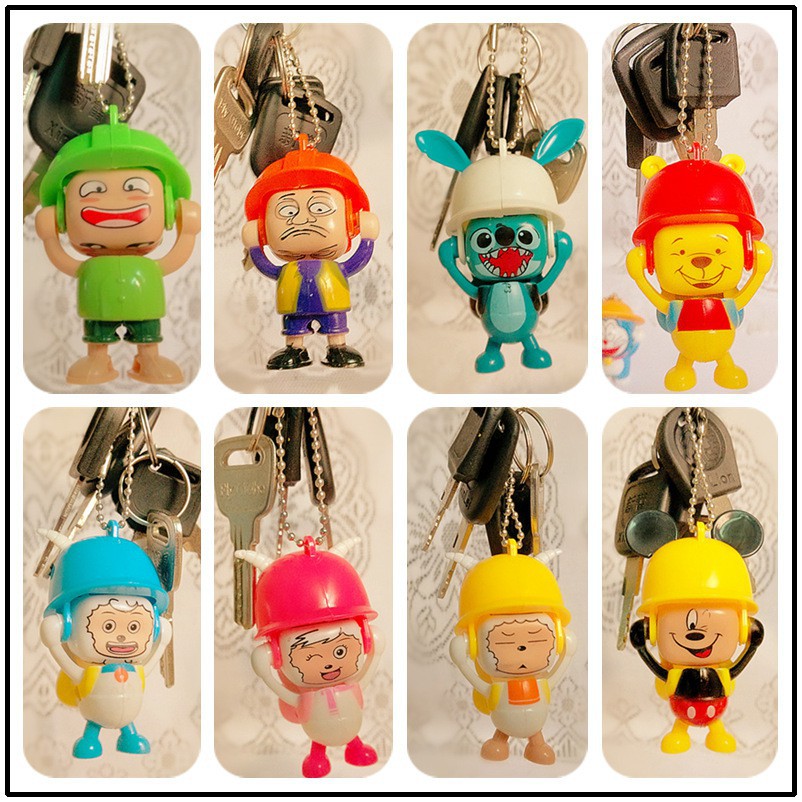 -Móc khóa chibi hình búp bê thay đổi khuôn mặt-Móc khóa cảm xúc-Móc khóa chibi thay đổi khuôn mặt