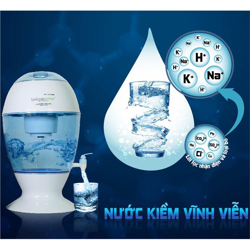 Bình Lọc Nước Ion Kiềm 20 Lít BellaVie Water - Hàng Nhập Khẩu Mỹ