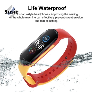 Dây Đeo Thay Thế Chất Liệu Silicon Chống Thấm Nước Cho Mi Band 6 Xiaomi Mi Band 6