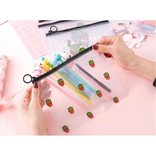 Bóp Viết Khóa Kéo Cactuz/Trái Dâu