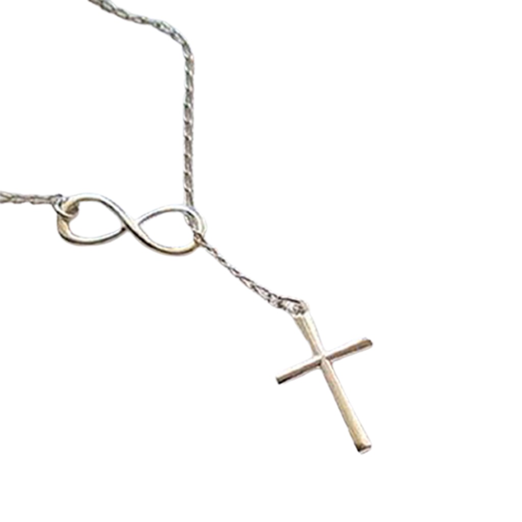 Dây chuyền hợp kim hình số 8 đơn giản sang trọng dành cho nữ