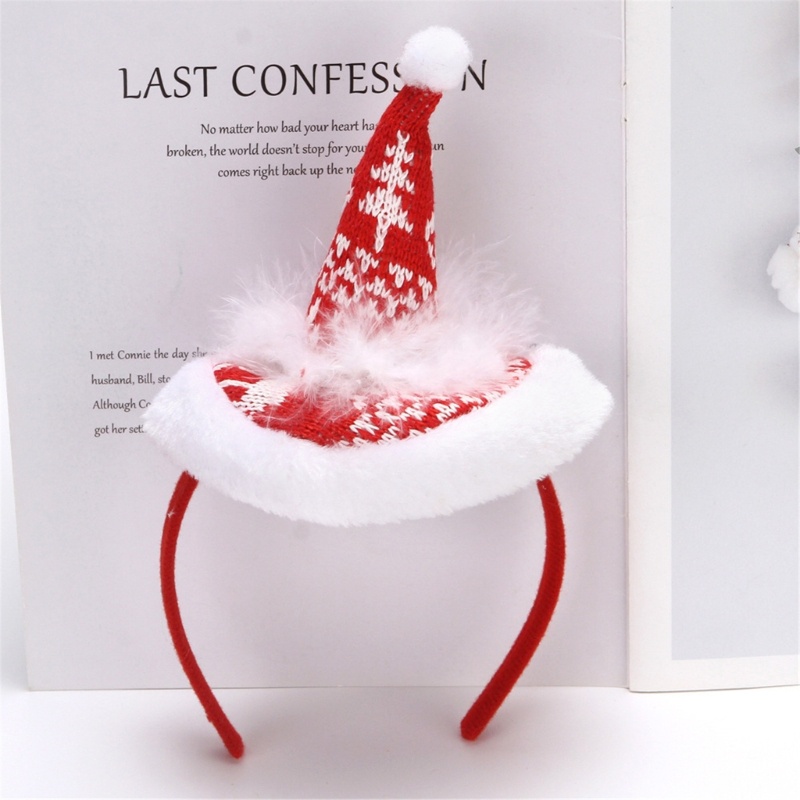 Băng Đô Cài Tóc Hình Nón Ông Già Noel