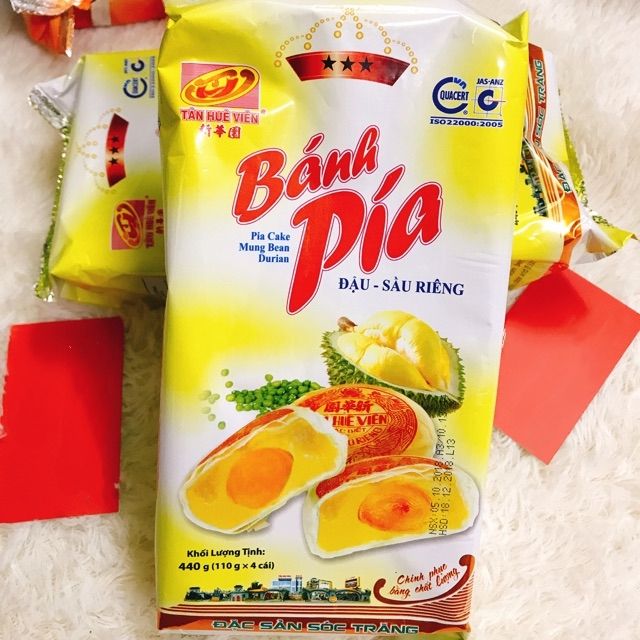 Bánh Pía Tân Huê Viên Đậu - Sầu Riêng 440G (110G X 4 Cái) | Shopee Việt Nam