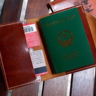Bao da bò handmade Hộ chiếu Passport cover