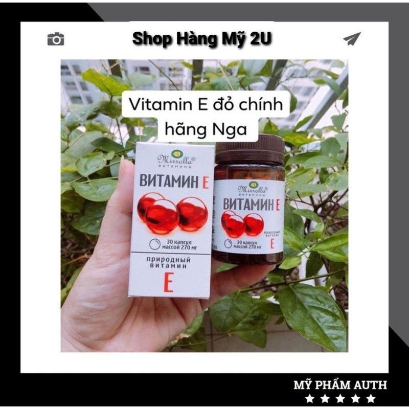 Vitamin E đỏ Nga 270mg