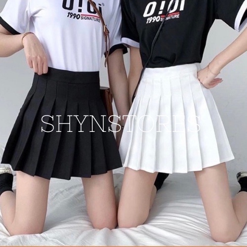 Chân váy tennis ngắn xếp ly khóa sườn vải tuyết mưa hàng quảng châu cao cấp 800 xmtk