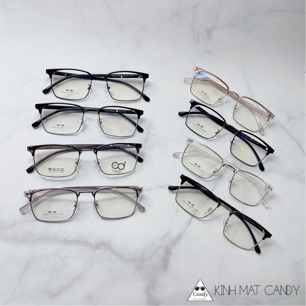 Gọng kính cận vuông kim loại 2723 – Tiệm Kính Candy | BigBuy360 - bigbuy360.vn