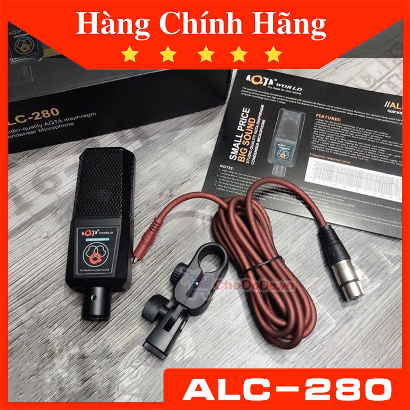 Mic thu âm ALC 280 - micro thu âm chuyên nghiệp cực hay - giá bình dân - hàng loại 1 chính hãng AQTA World