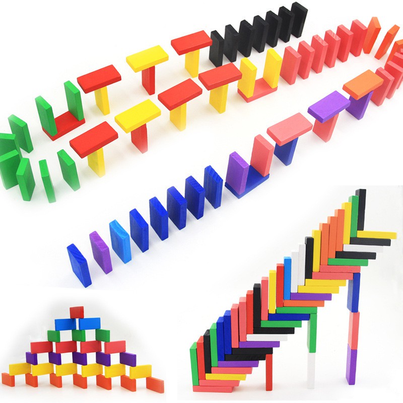 Bộ đồ chơi Domino 120 chi tiết bằng gỗ siêu thú vị cho bé